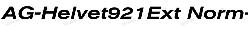 AG-Helvet921Ext Norm字体转换